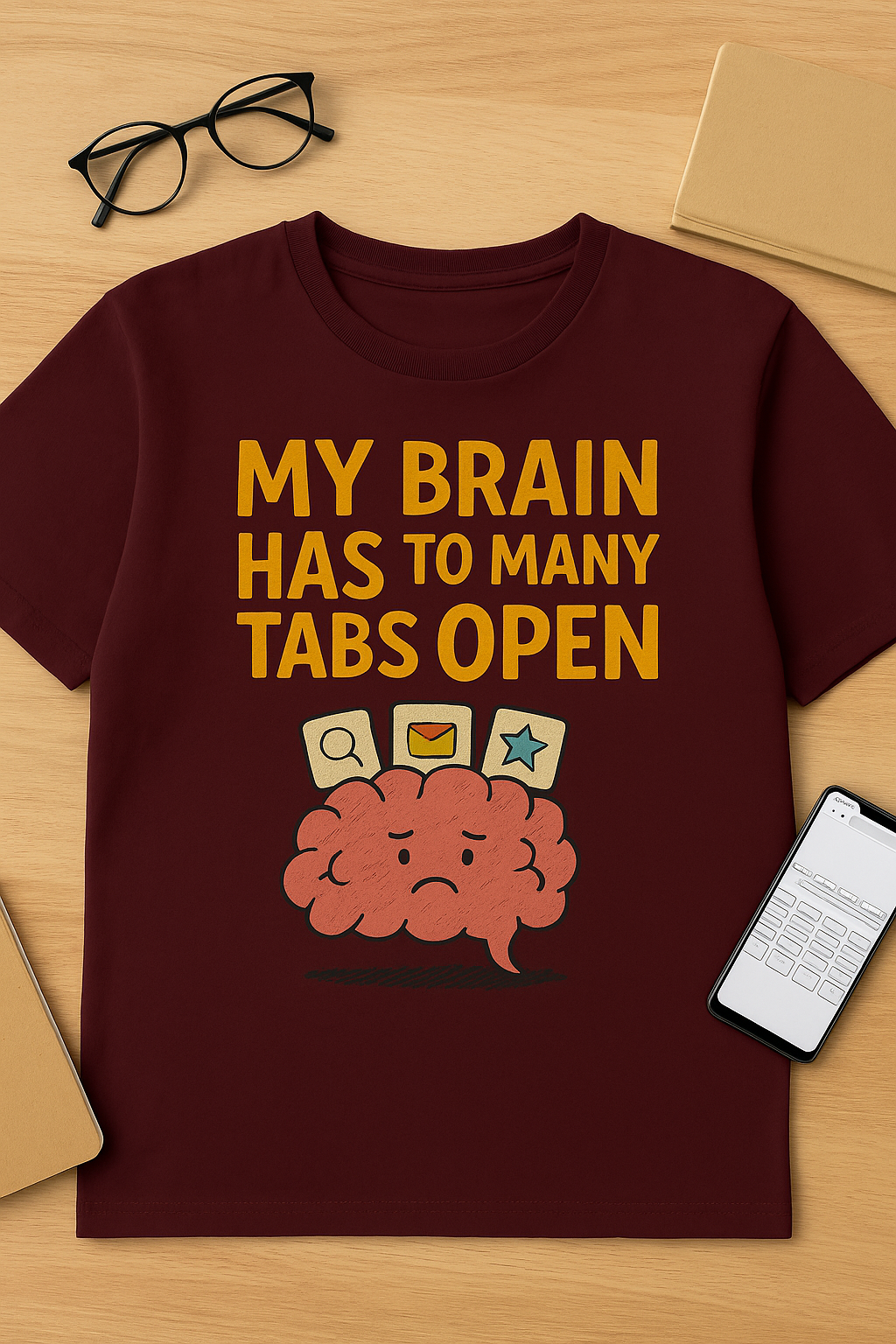Tabzilla – Brain Full Mode Classic T-Shirt
