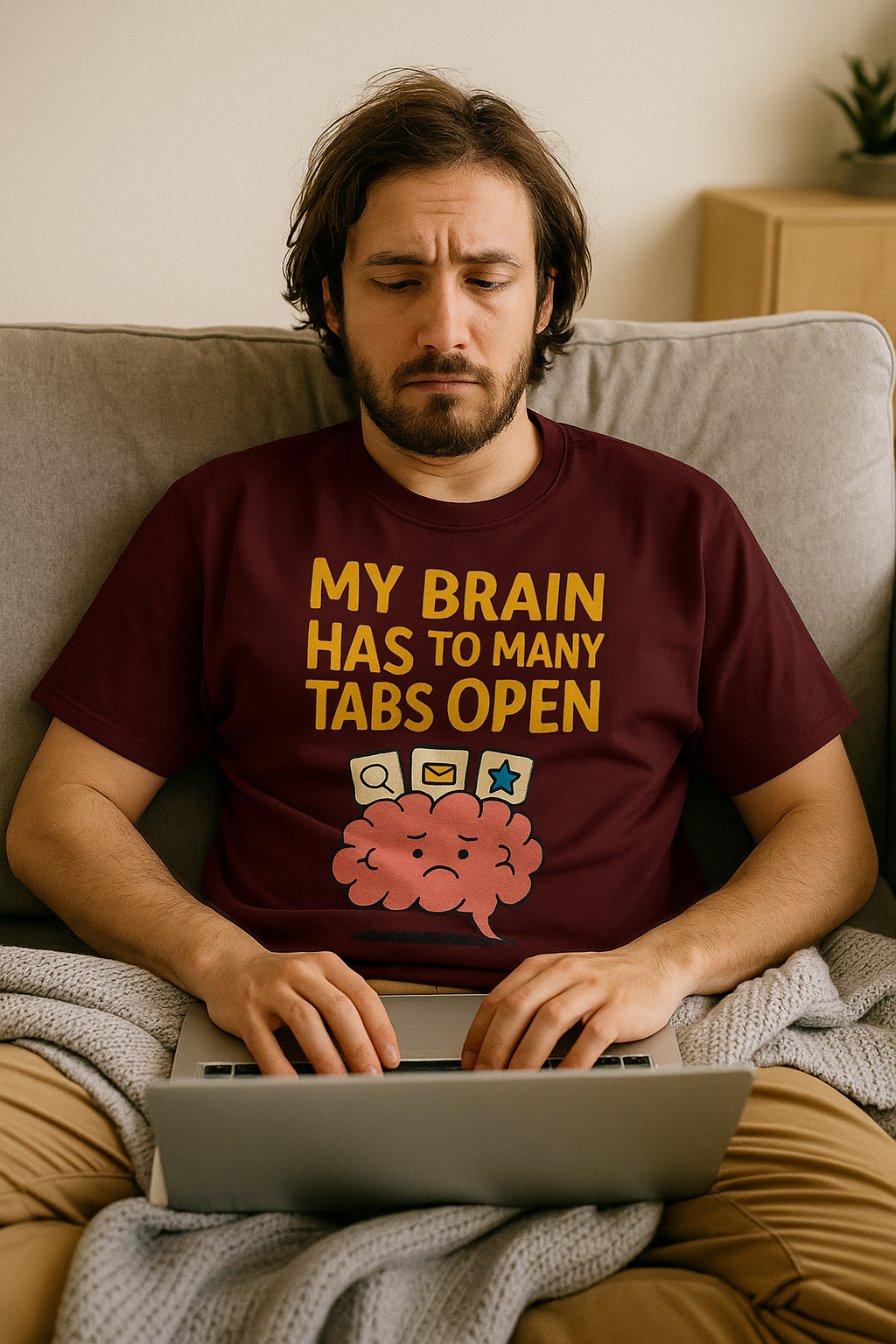 Tabzilla – Brain Full Mode Classic T-Shirt